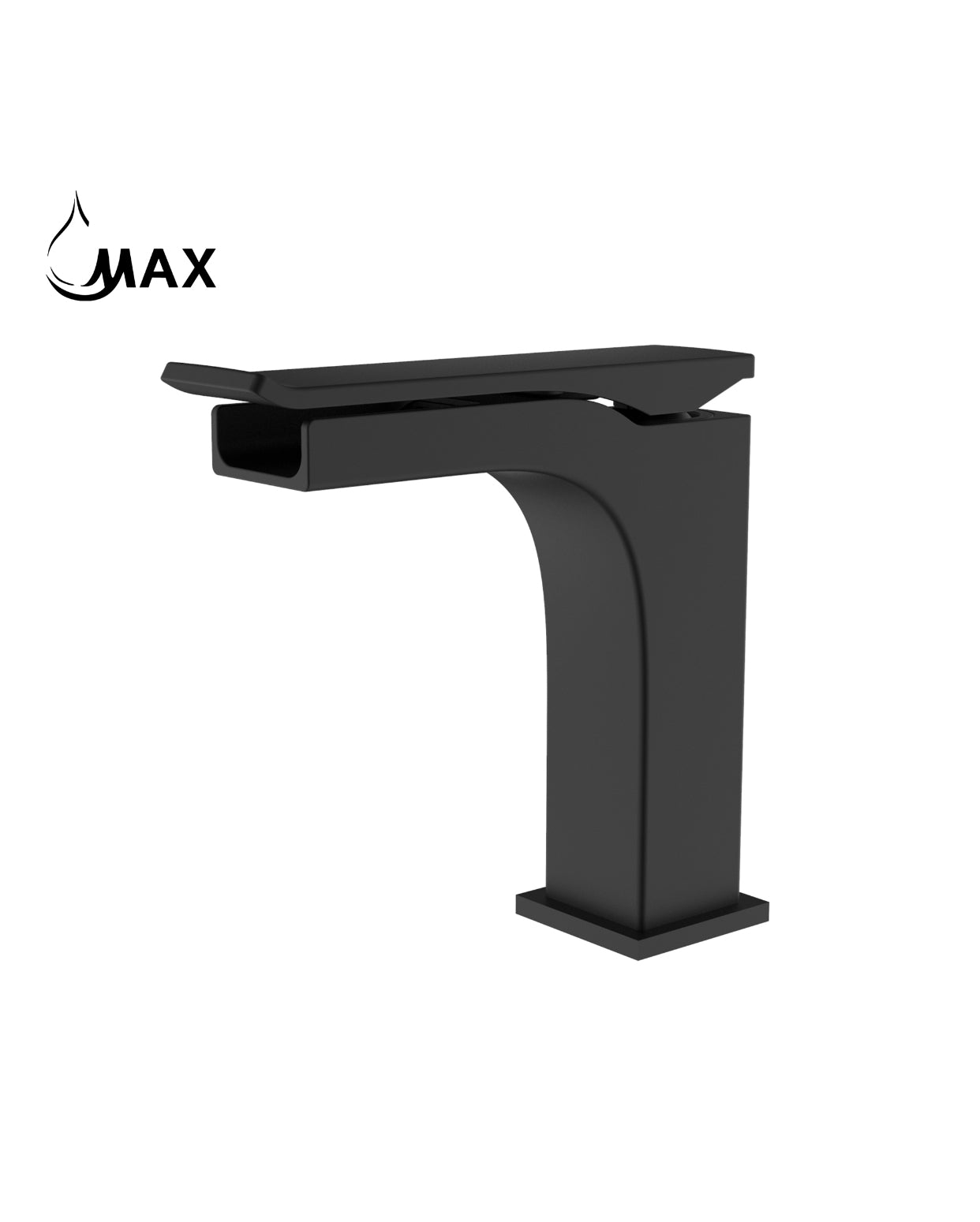 MAX Faucets Canada, Single Handle Waterfall Bathroom Faucet In Matte Black Finish